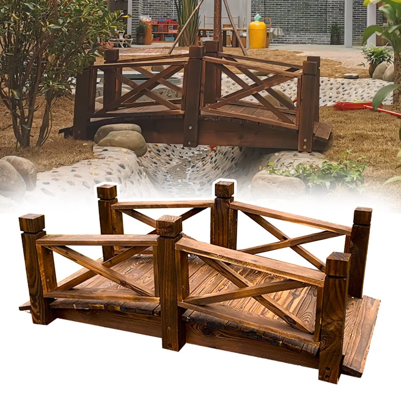 庭池の橋・ガーデニングブリッジ